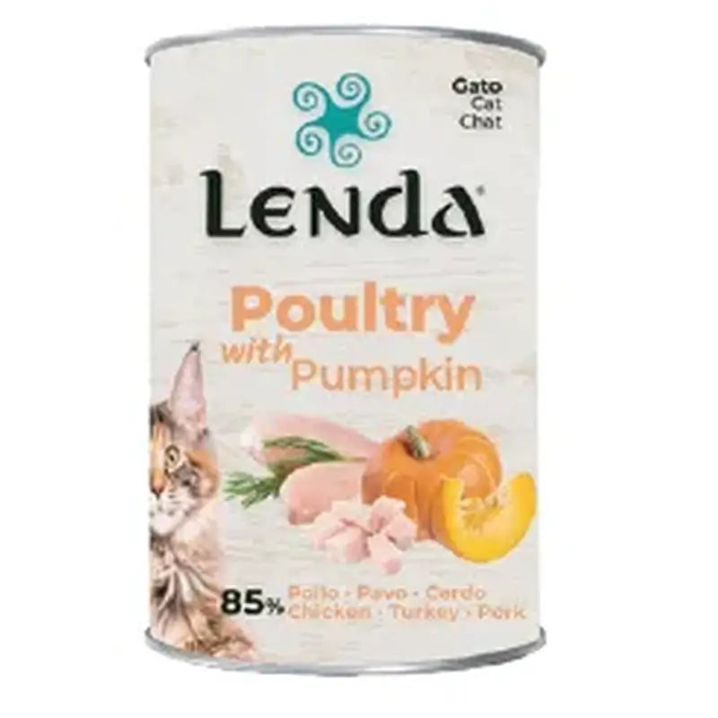 Lenda Wet Cat Πάστα με πουλερικά και κολοκύθα, 12x400 γρ.