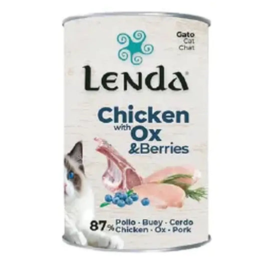 Lenda Wet Cat Πάστα κοτόπουλου με μπύρα και μύρτιλα, 12x400 γρ.