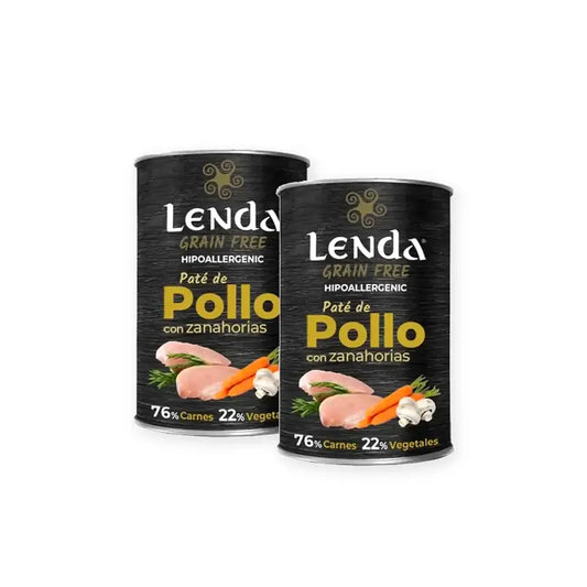 Lenda Wet Σκύλος Κοτόπουλο, Συσκευασία 2 x 12x400 γρ.