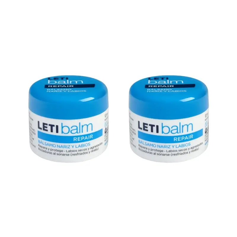 Letibalm Βάλσαμο για τη μύτη και τα χείλη, 2Χ10 ml