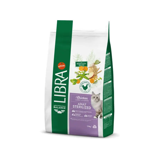Libra Feline Adult για στειρωμένες γάτες 1,5 kg, τροφή για γάτες