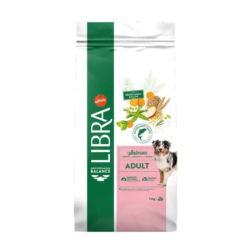 Libra Τροφή για σκύλους, με σολομό, Premium, 14 kg