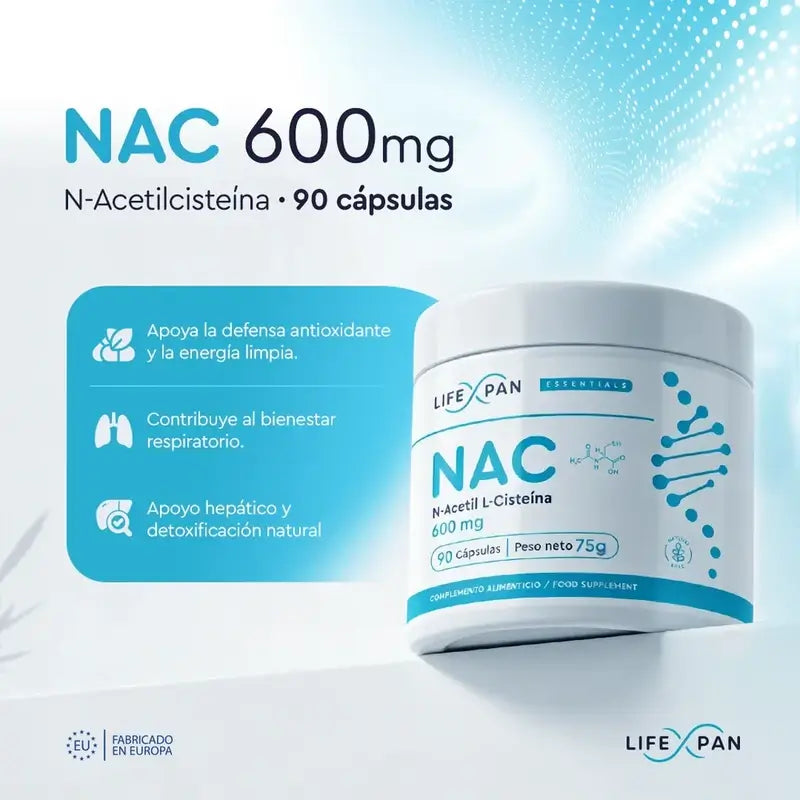 Lifexpan Nac 600 mg N-ακετυλοκυστεΐνη, 90 κάψουλες