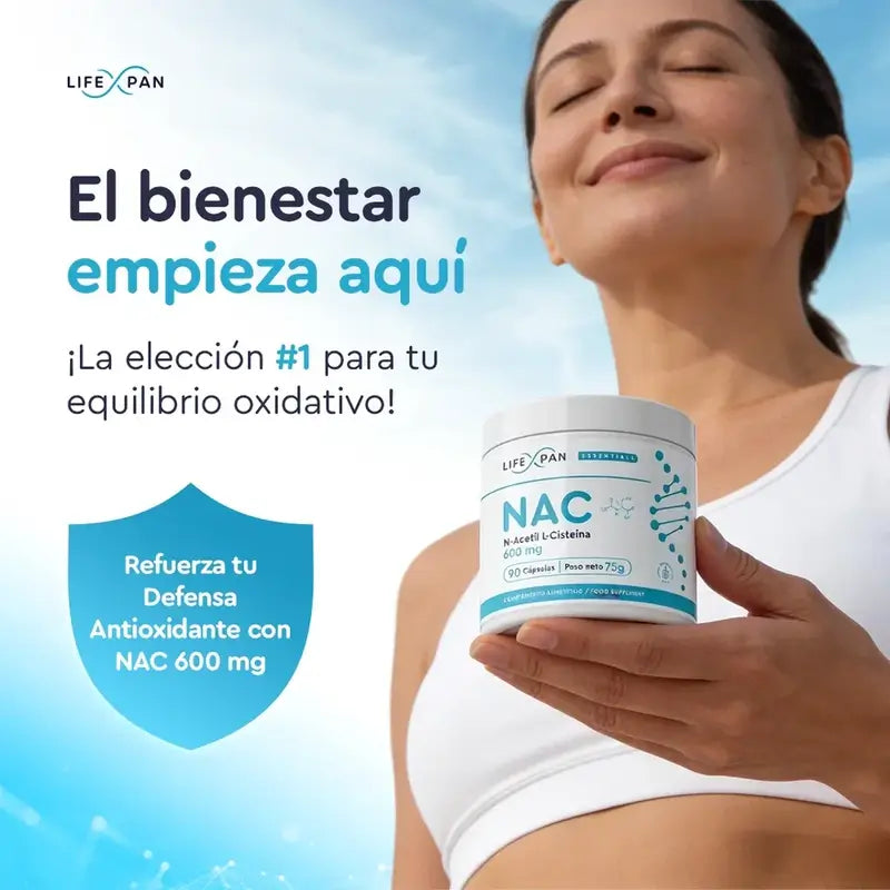 Lifexpan Nac 600 mg N-ακετυλοκυστεΐνη, 90 κάψουλες