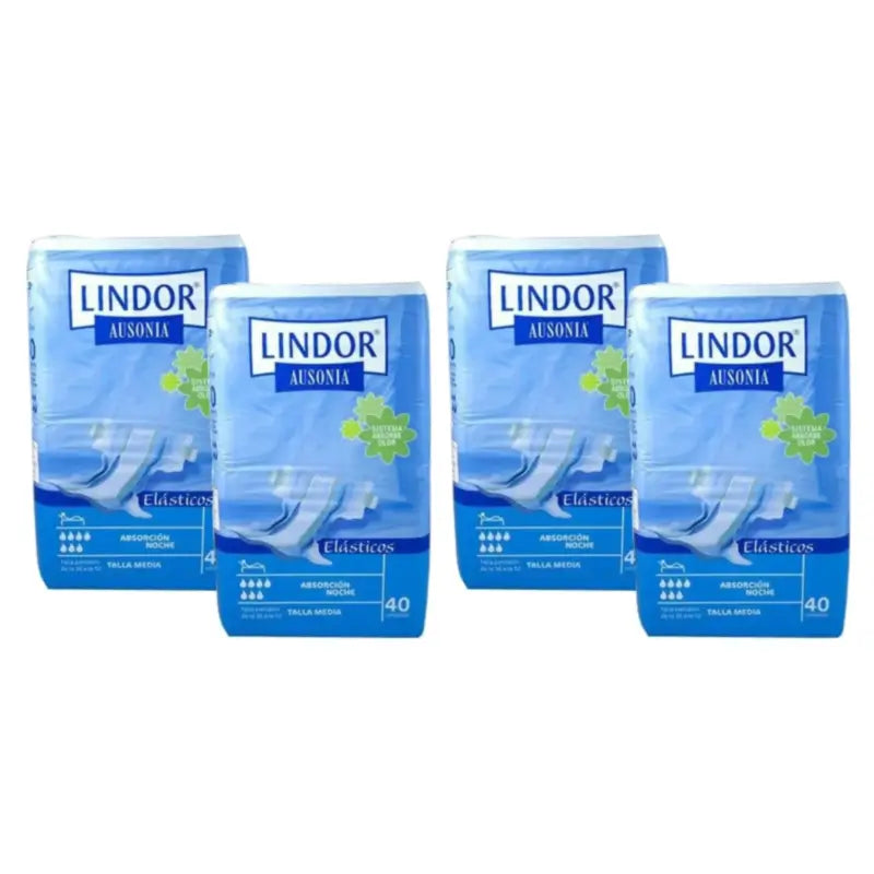 Lindor Ελαστικές Πάνες Νύχτας Μέγεθος M, Συσκευασία 2 x 80 τεμάχια