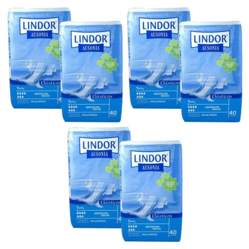 Lindor Ελαστικές Πάνες Νύχτας Μέγεθος M, Συσκευασία  3 x 80 τεμάχια