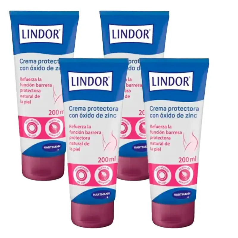 Lindor Skin Προστατευτική Κρέμα, Συσκευασία 4 x 200 ml