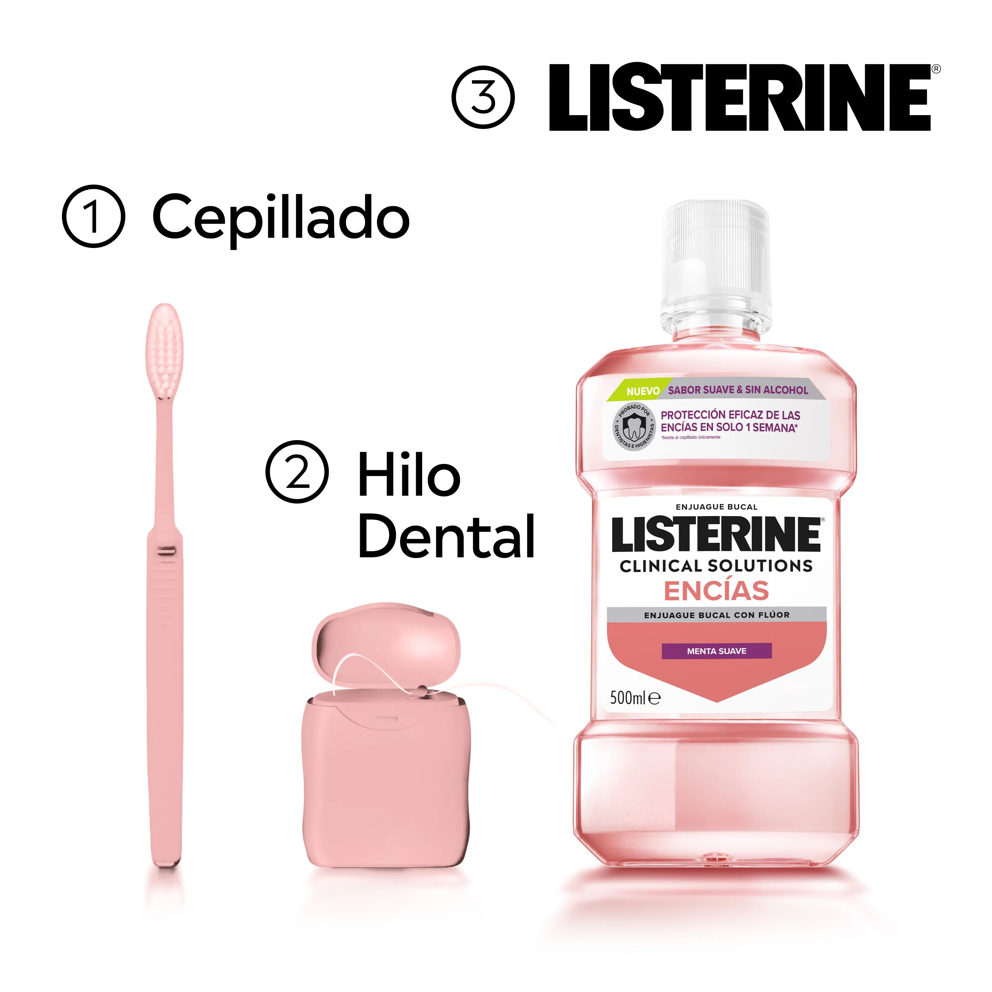Listerine Clinical Solutions Ούλα, Απαλή Γεύση, 500 ml