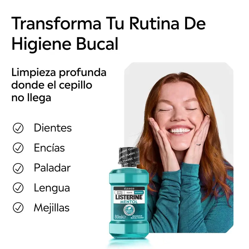 Listerine Στοματικό Διάλυμα με Μέντα, 80 ml