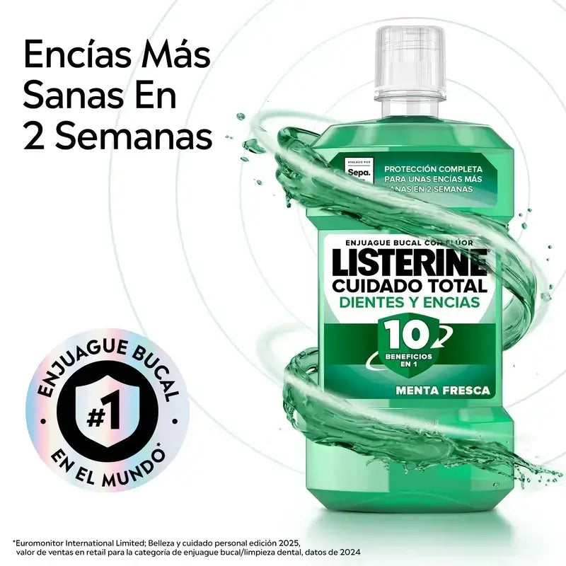 Listerine Στοματικό Διάλυμα για Δόντια και Ούλα Συσκευασία 500 ml + 250 ml