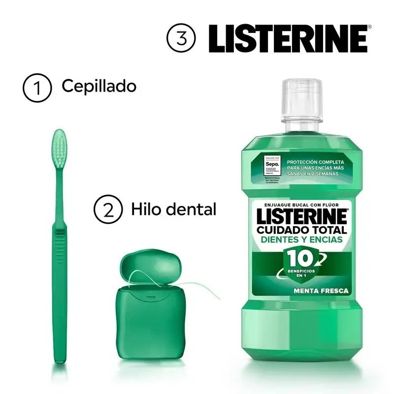 Listerine Στοματικό Διάλυμα για Δόντια και Ούλα Συσκευασία 500 ml + 250 ml