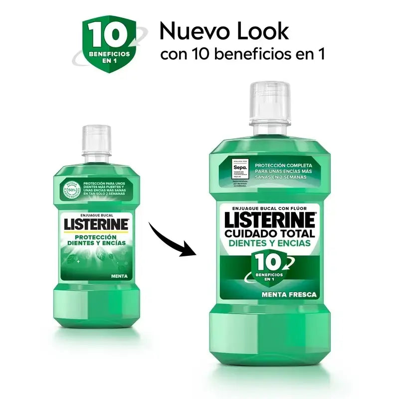 Listerine Στοματικό Διάλυμα για Δόντια και Ούλα Συσκευασία 500 ml + 250 ml