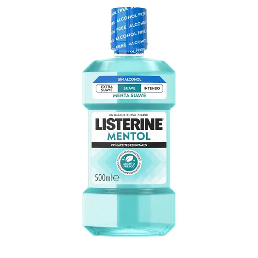 Listerine Στοματικό Διάλυμα, Απαλή Γεύση Μενθόλης, Χωρίς Αλκοόλ, Για Καθημερινή Χρήση, 500 ml