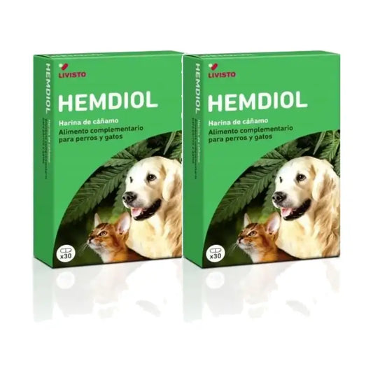 Livisto Hemdiol Flex Pack 2 x 30 κάψουλες για σκύλους/γάτες