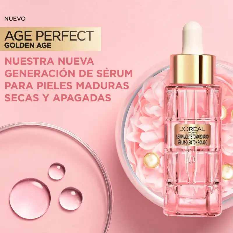 L'Oréal Paris Golden Age Perfect Ροζ Αντιγηραντικό Ορό.