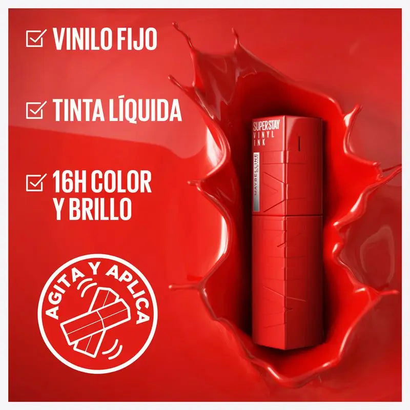 Maybelline New York Superstay Vinyl Ink Liquid Lipstick - 100 Charmed