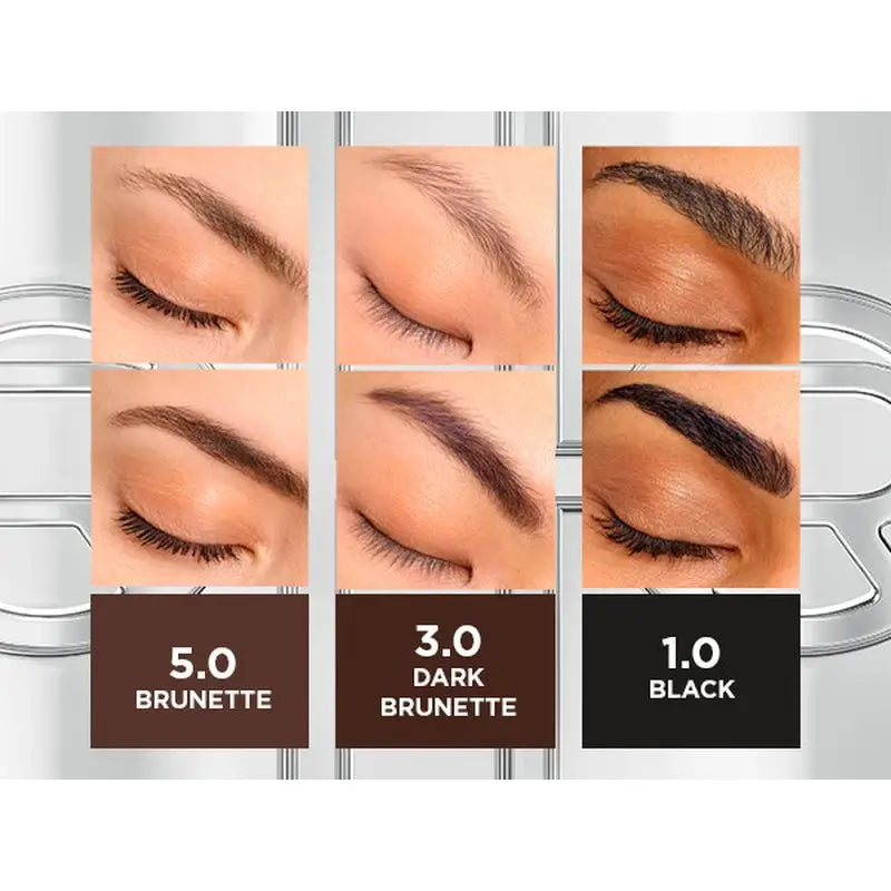 L'Oréal Paris Brow Color Ημιμόνιμη βαφή φρυδιών 1.0 Μαύρο