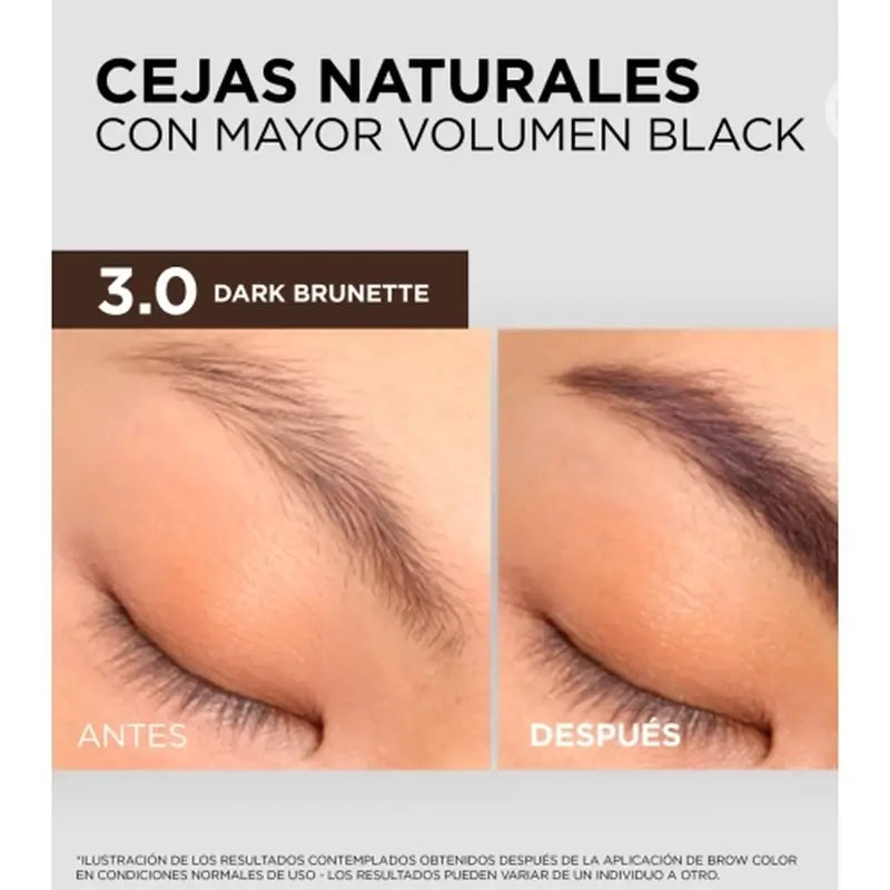 L'Oréal Paris Brow Color Ημιμόνιμη βαφή φρυδιών 3.0 Dark Brunette
