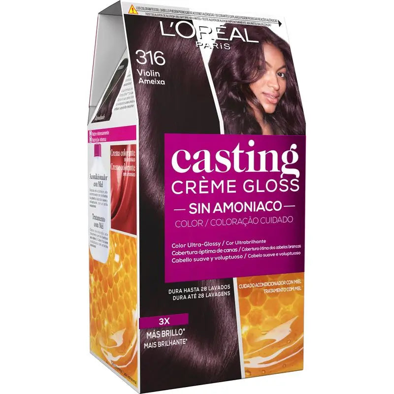 L'Oréal Paris Casting Creme Gloss Baño De Color 316 Βιολί