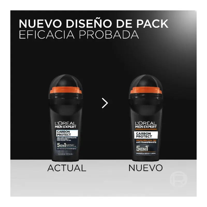 L'Oreal Paris Αποσμητικό Roll-On, Πλήρης Προστασία 48 Ωρών, Για Άνδρες, 50 ml