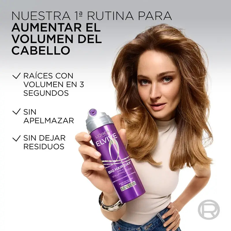 L'Oréal Paris Elvive Big Hair Day Αναζωογονητικό Σπρέι Όγκου, 200 ml