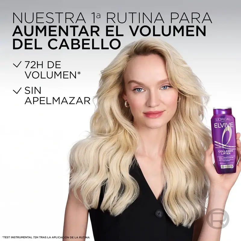 L'Oréal Paris Elvive, Σαμπουάν για όγκο, με πεπτίδια κολλαγόνου, 700 ml