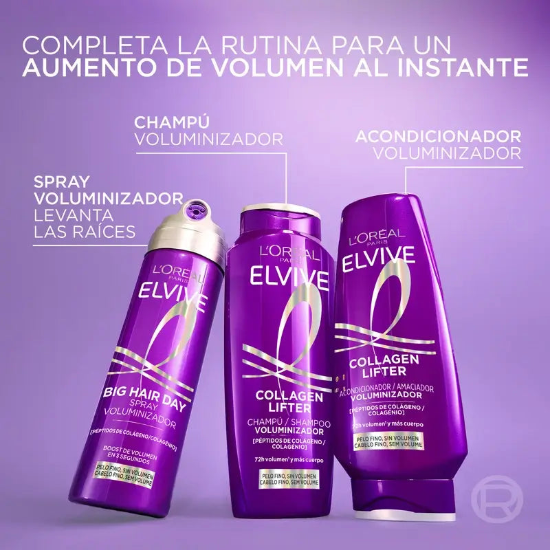 L'Oréal Paris Elvive, Σαμπουάν για όγκο, με πεπτίδια κολλαγόνου, 700 ml