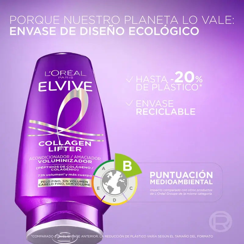 L'Oréal Paris Elvive Collagen Lifter  Μαλακτικό για όγκο, 300 ml