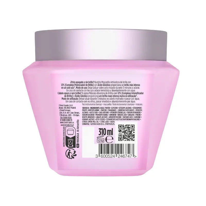 L'Oréal Paris Elvive Glycolic Gloss Μάσκα για λάμψη, 310 ml