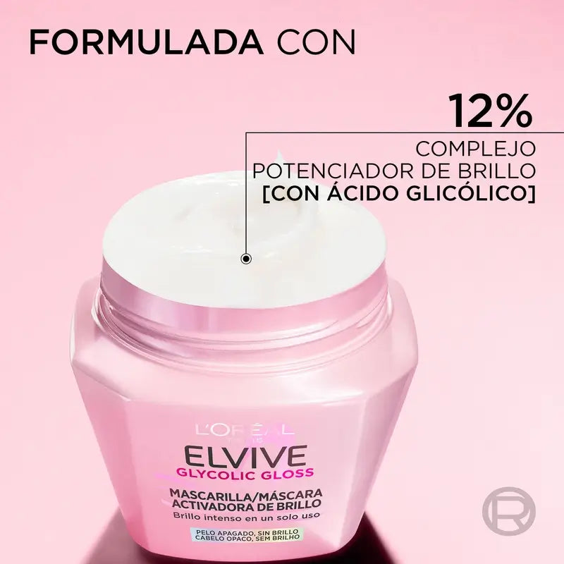 L'Oréal Paris Elvive Glycolic Gloss Μάσκα για λάμψη, 310 ml
