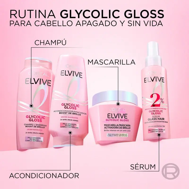 L'Oréal Paris Elvive Glycolic Gloss Μάσκα για λάμψη, 310 ml