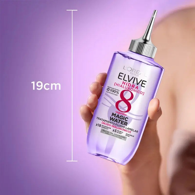 L'Oréal Paris Elvive Hidra Hialurónico Magic Water: Θεραπεία μαλλιών 8S, τεχνολογία Lamelar, 200 ml