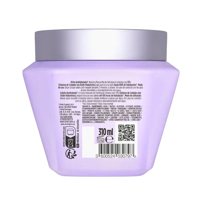 L'Oréal Paris Elvive Hyaluron Μάσκα Moisture Lock, 310 ml