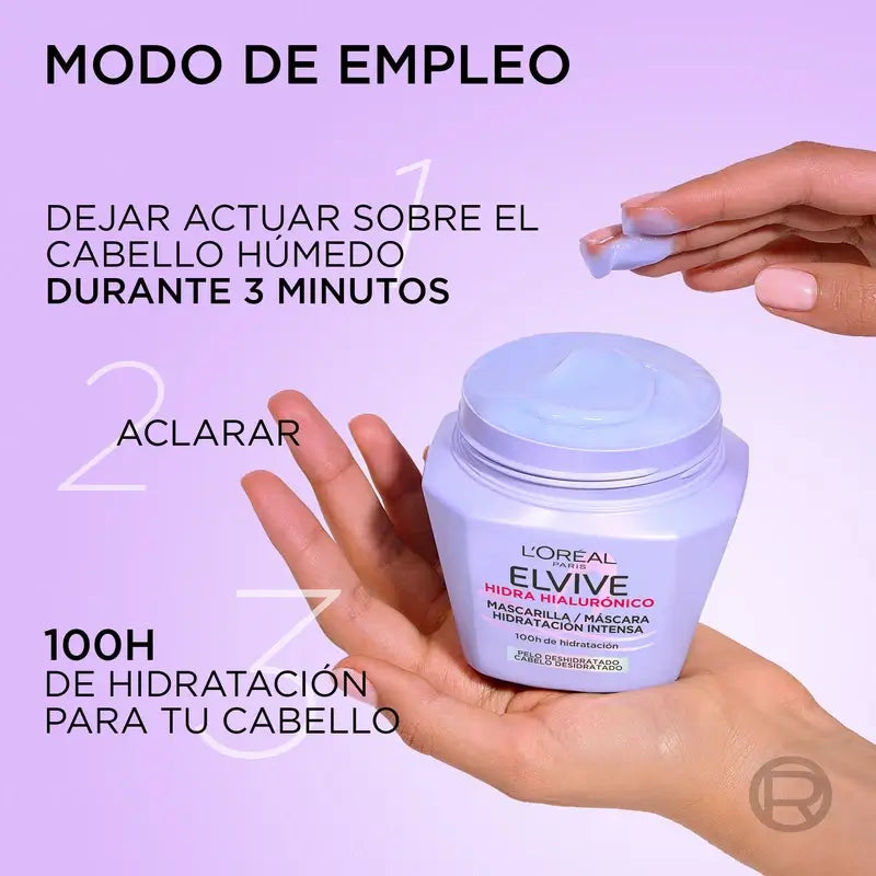 L'Oréal Paris Elvive Hyaluron Μάσκα Moisture Lock, 310 ml