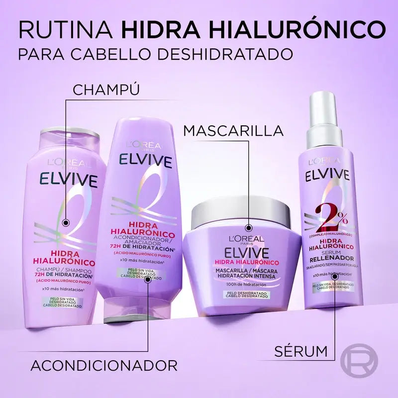 L'Oréal Paris Elvive Hyaluron Μάσκα Moisture Lock, 310 ml