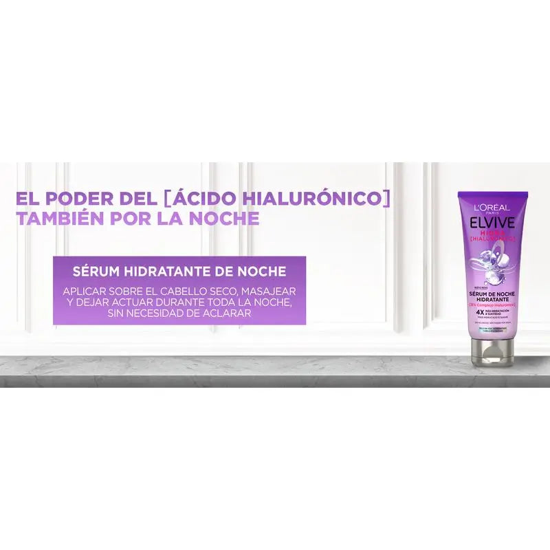 L'Oréal Paris Elvive Hidra Hialuronico Ενυδατικό Ορό Νυκτός