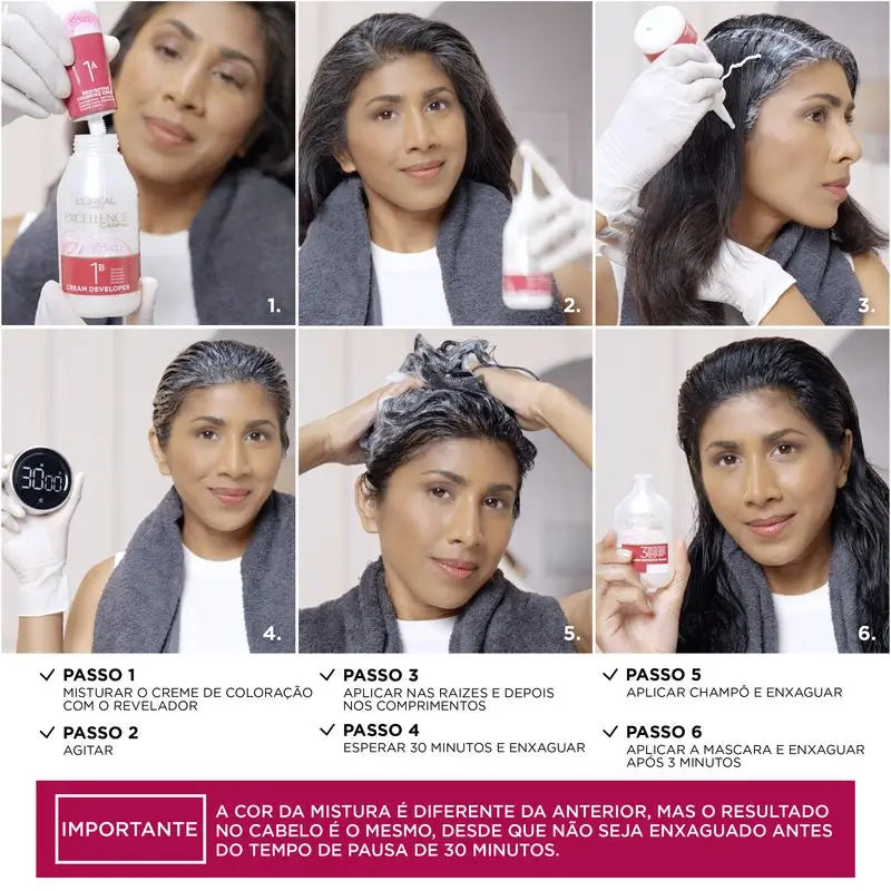 L'Oréal Paris Excellence Creme Μόνιμη βαφή - Απόχρωση 4.54 Καστανό καομπά με χάλκινη απόχρωση