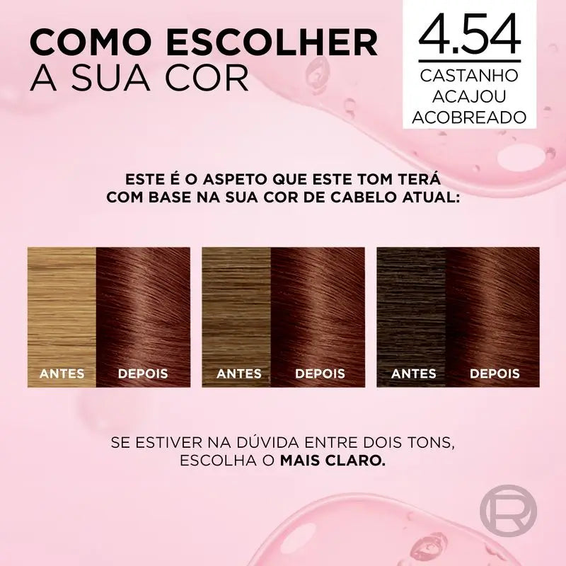 L'Oréal Paris Excellence Creme Μόνιμη βαφή - Απόχρωση 4.54 Καστανό καομπά με χάλκινη απόχρωση