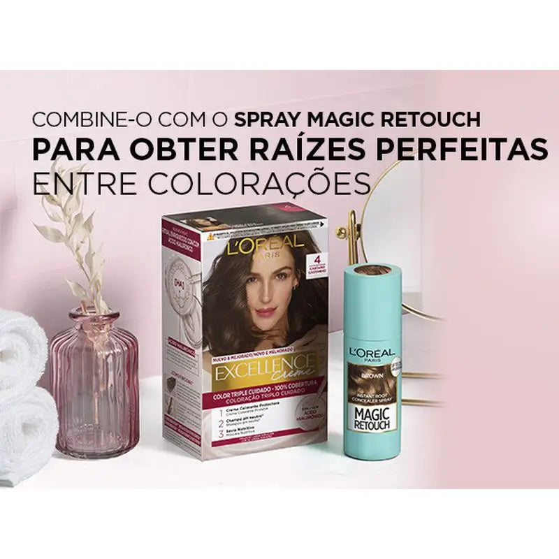 L'Oréal Paris Excellence Creme Μόνιμη βαφή - Απόχρωση 6.46 Σκούρο ξανθό με χάλκινη απόχρωση καραβάκι