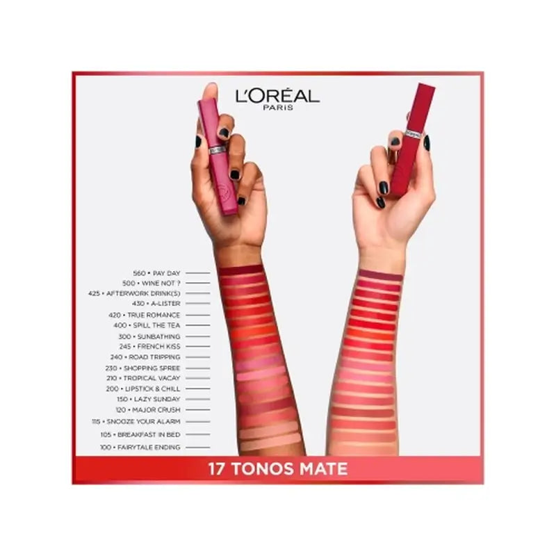 L'Oréal Paris Infaillible Le Matte Resistance Ματ φινίρισμα 16 ώρες*. Απόχρωση 150 Wine Not;