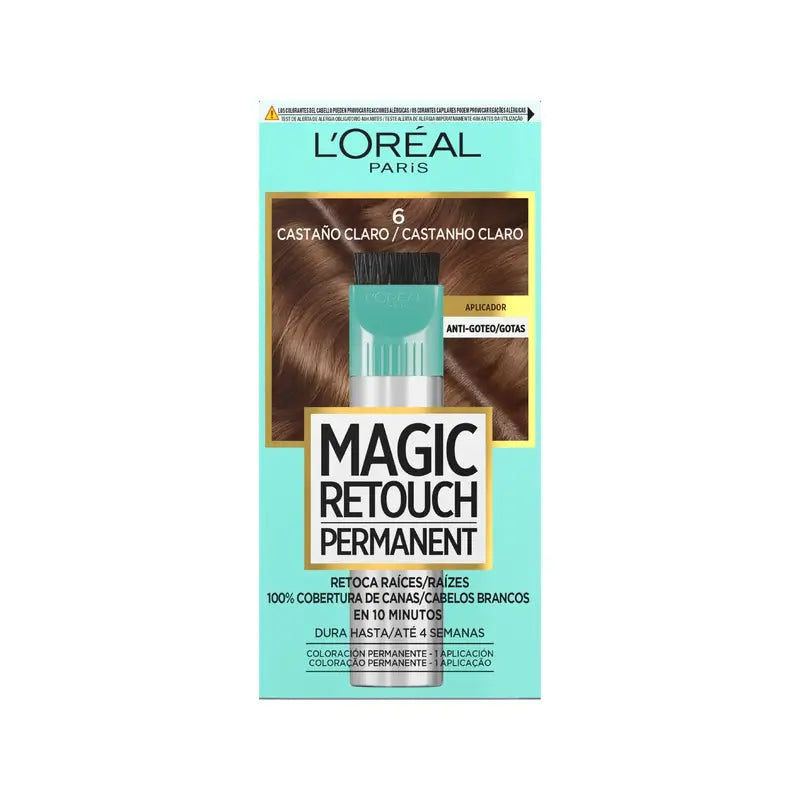 L'Oréal Paris Magic Retouch Permanent – Ριτούς ρίζες 6 Ανοιχτό καστανό 18 ml