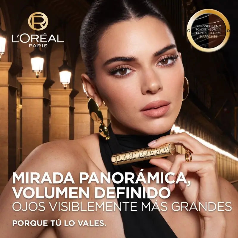 L'Oréal Paris Μάσκαρα Panorama Brown με εξαιρετικά εύκαμπτη φόρμουλα που προσδίδει όγκο