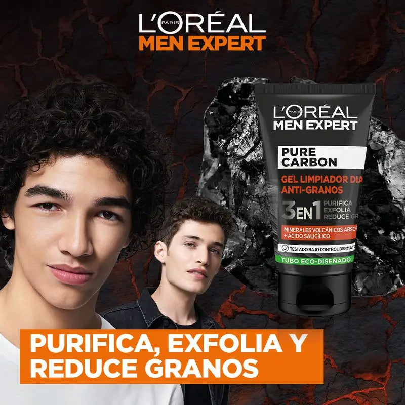 L'Oréal Paris Men Expert Pure Carbon Gel κατά των σπυριών 100 ml