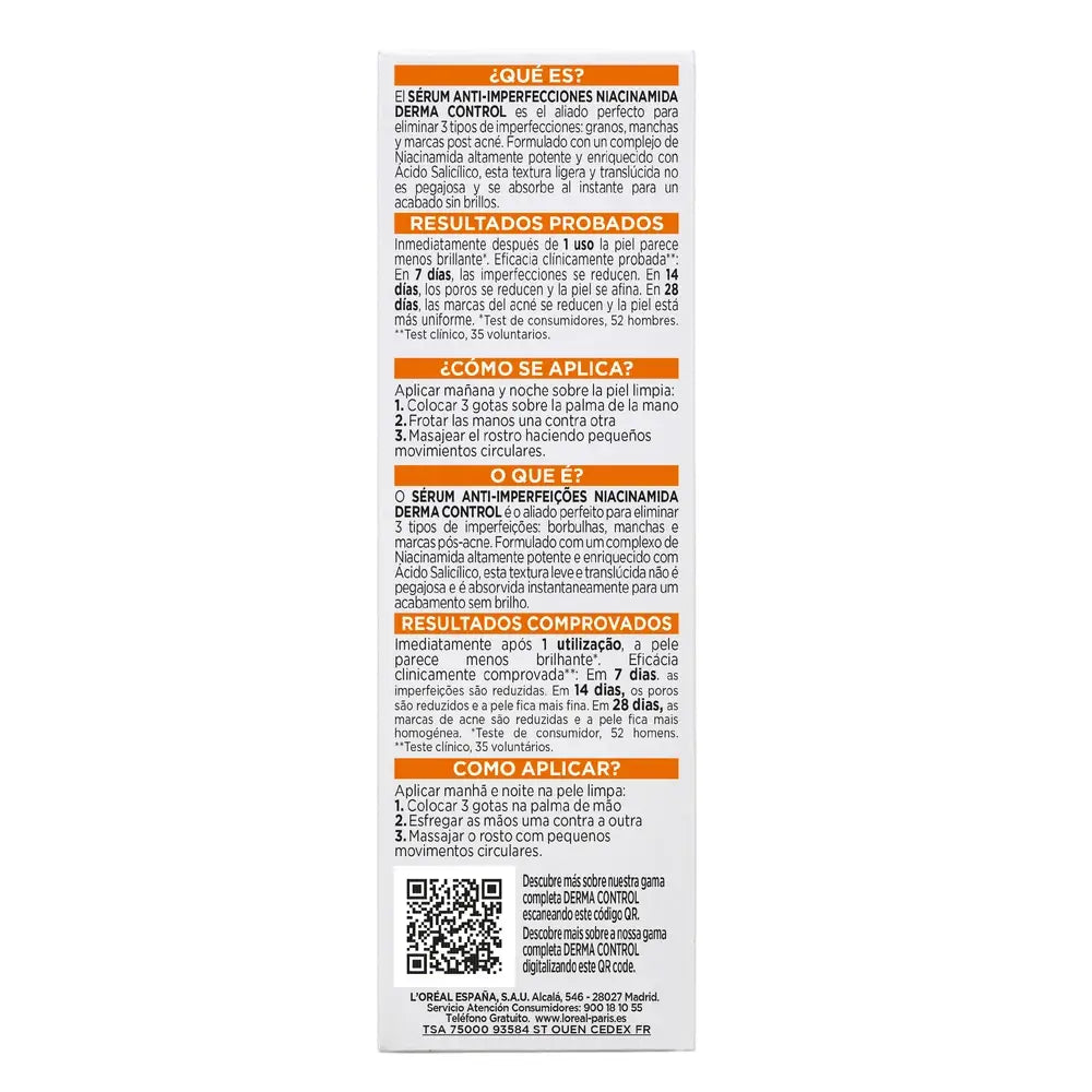 L'Oreal Paris Men Expert Serum Derma Control, 30 ml