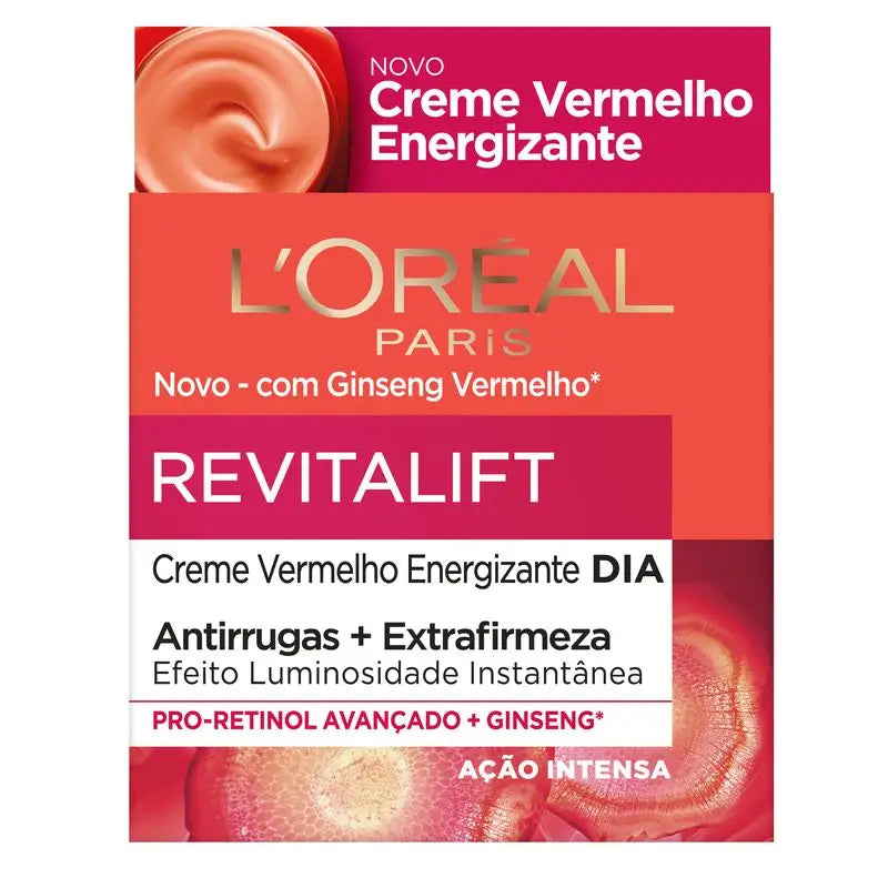 L'Oréal Paris Revitalift Κρέμα Ημέρας «Red Energizing» - Με κόκκινο τζίνσενγκ - 50 ml