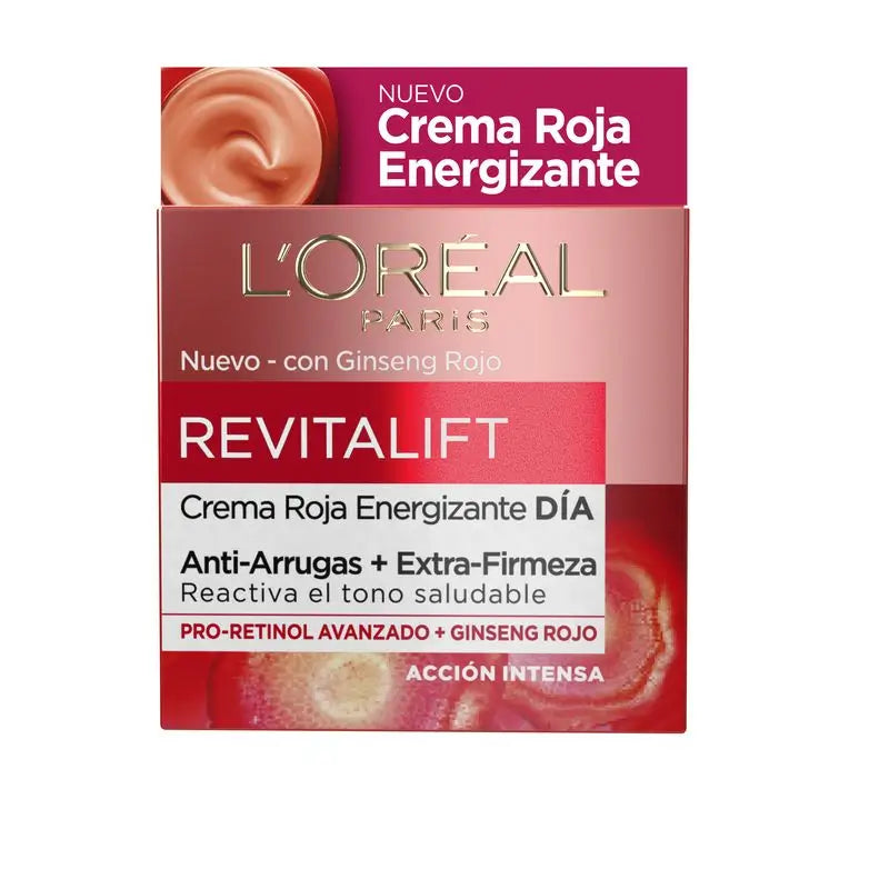L'Oréal Paris Revitalift Κρέμα Ημέρας «Red Energizing» - Με κόκκινο τζίνσενγκ - 50 ml