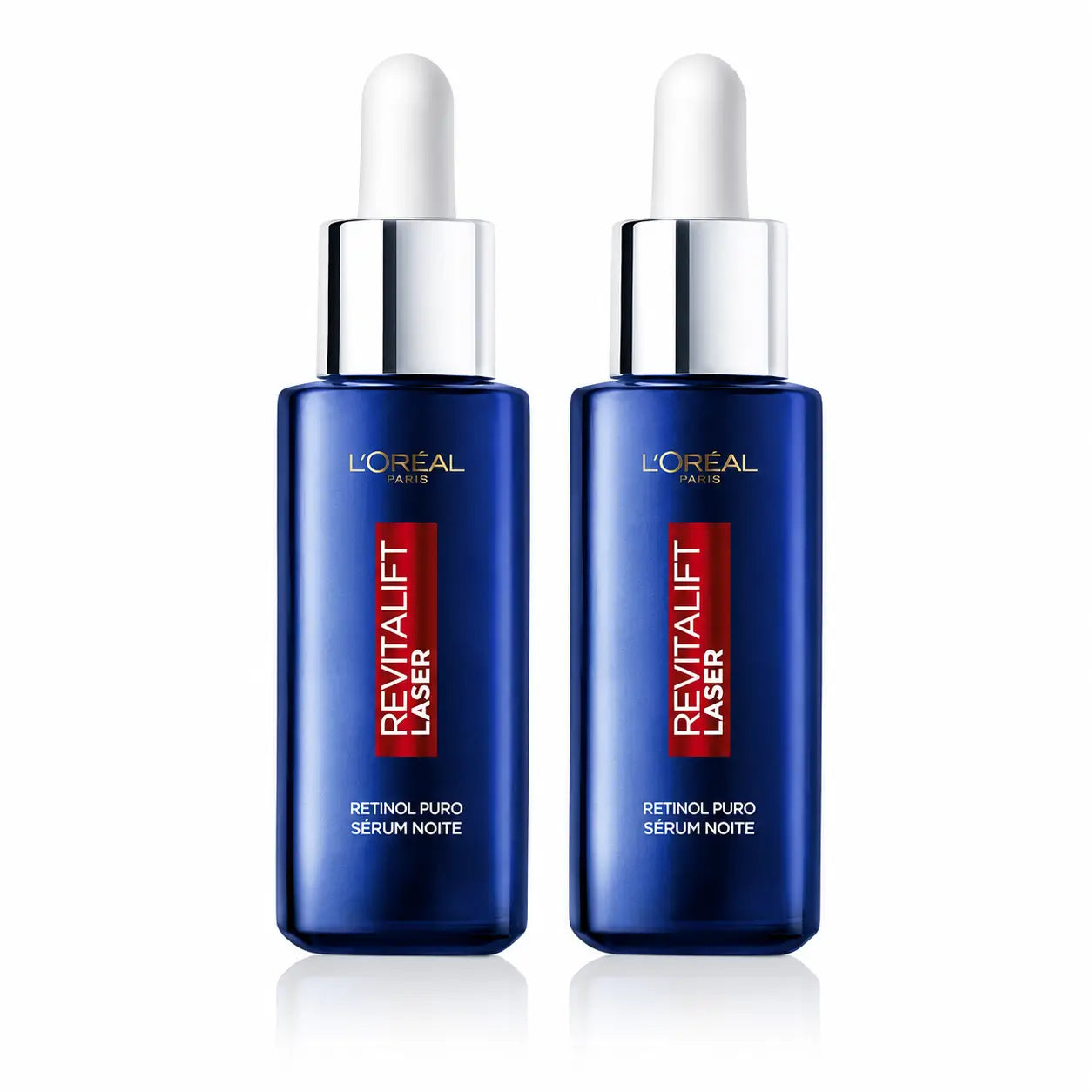 L'Oréal Paris Revitalift Laser Serum Νύχτας με καθαρό ρετινόλη για βαθιές ρυτίδες, συσκευασία 2 τεμαχίων