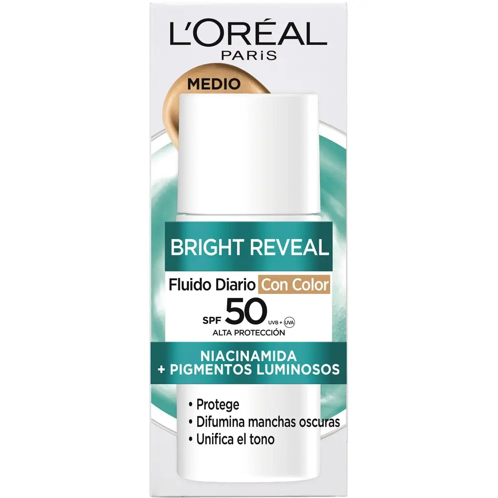 L'Oreal Paris Skincare Uv Bright Reveal Medium, 50 ml