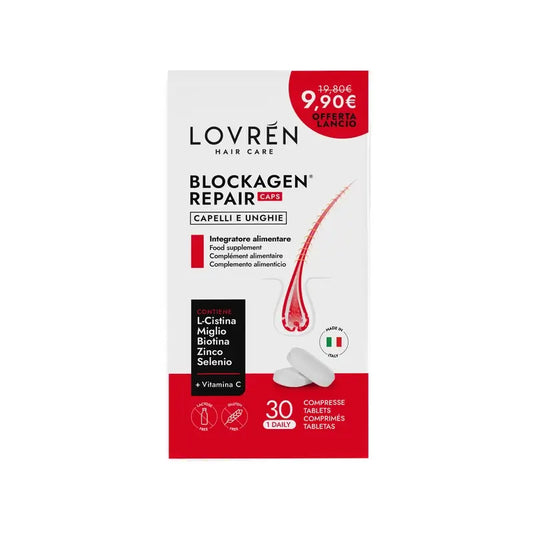 Lovrén Hair Care Blockagen Repair Caps – Συμπλήρωμα διατροφής, 30 κάψουλες