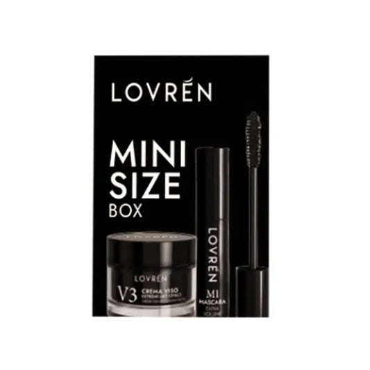 Lovrén Mini-Size Box Black (Μάσκαρα M1 σε μίνι συσκευασία + Κρέμα προσώπου V3 σε μίνι συσκευασία) 